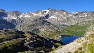 Dam of the lake of Ceresole Reale