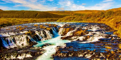 Bruarfoss Waterfall 蒂芬尼藍瀑布