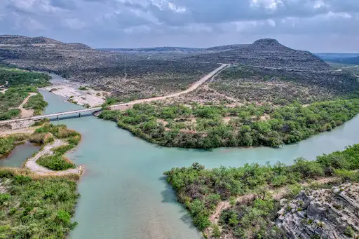 Pecos River Bridge at Pandale, Swimming & Fishing