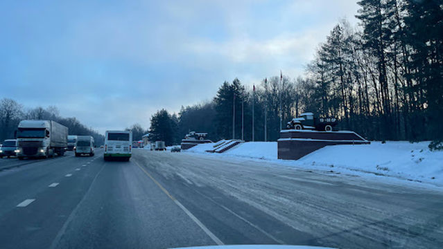 Monument to soldiers-drivers
