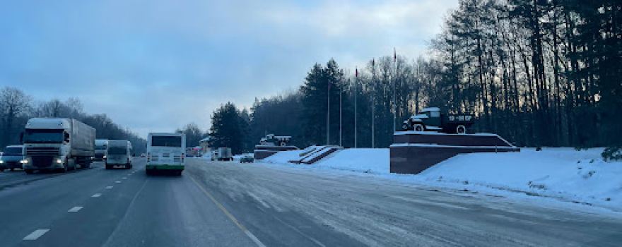 Monument to soldiers-drivers