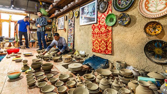 Museum, workshop of traditional ceramics. Art.