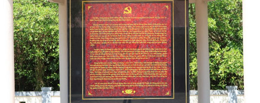 Khu Căn Cứ Tỉnh Ủy Bạc Liêu