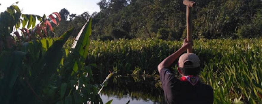 Tasik Air Merah Desa Gemalasari Kecamatan Rangsang