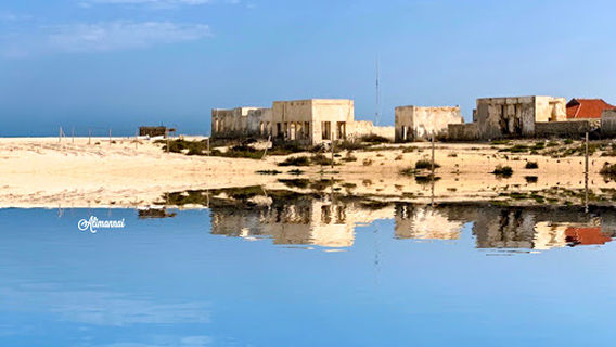 Old ruins beach