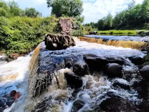 Waterfall on river Viata