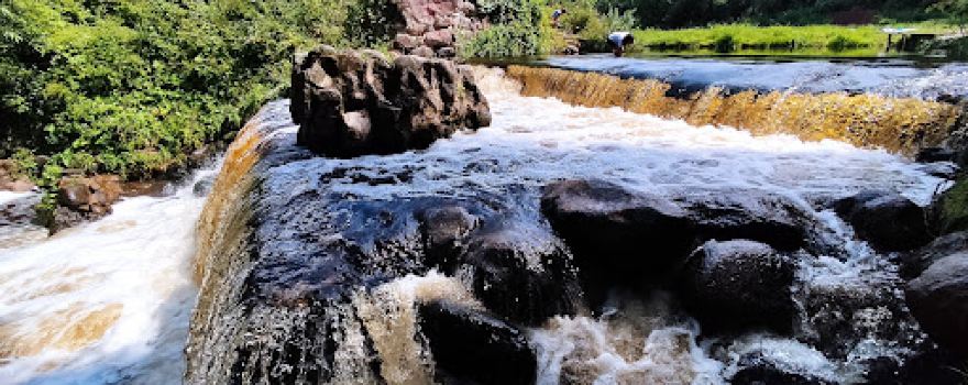 Waterfall on river Viata