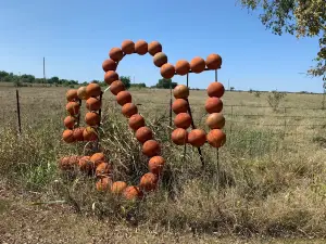 Bowling Ball Yard Art