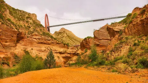 The Wave Valley Scenic Area attraction in Yulin