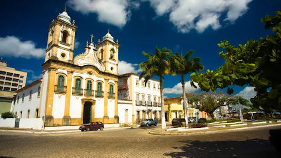 Ferry crossing river Sao Francisco City Penedo AL