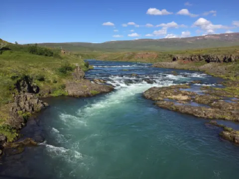 Hrútey Island in Blanda River