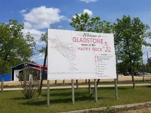 Happy Rock Statue