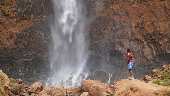 Ajjora twin waterfalls