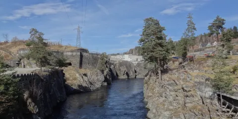 Tinnfossen Waterfall