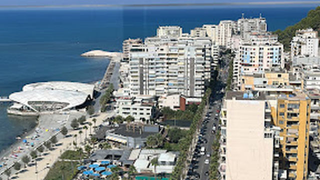 Durres Port Sunset view