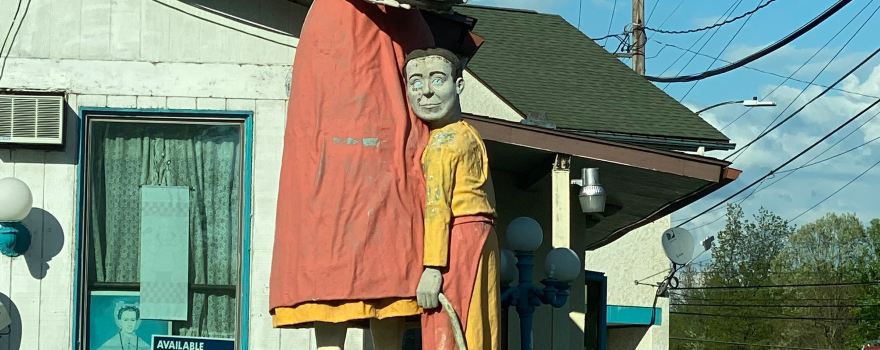 Pioneer Mom with Scary Child