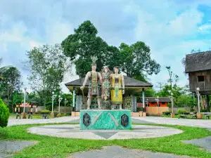 Rumah Betang Pasar Panas - Museum Lewu Hante