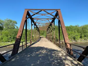 Klondike Bridge and former Klondike Dam