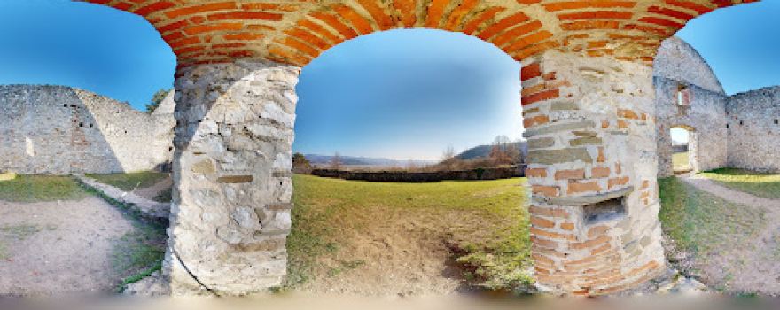 The ruins of the Romanesque church