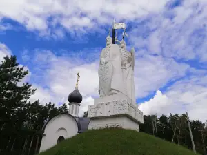Monument to the Great standing on the Ugra