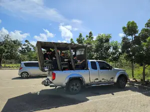 Entrada Turistica e recepção da Reserva Nacional de Maputo