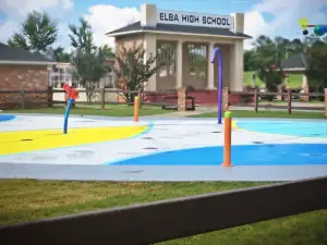 Elba Splash Pad at Tiger Town Park