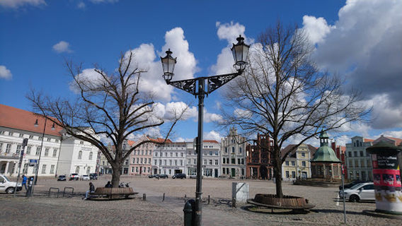 Weekly market in the town square