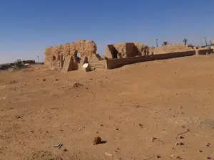 Mosque of the conquest of Islamic archaeological .. built the year 22 Hijri