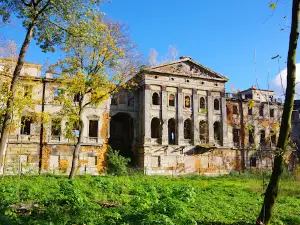 The ruins of the palace in Sławików