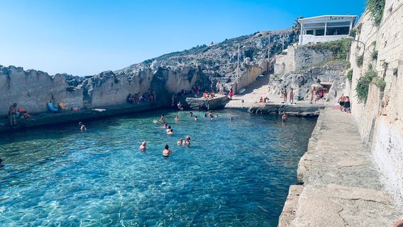 Beach and Natural Pool of Marina Serra