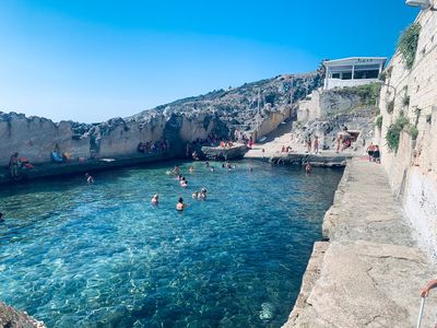 Beach and Natural Pool of Marina Serra