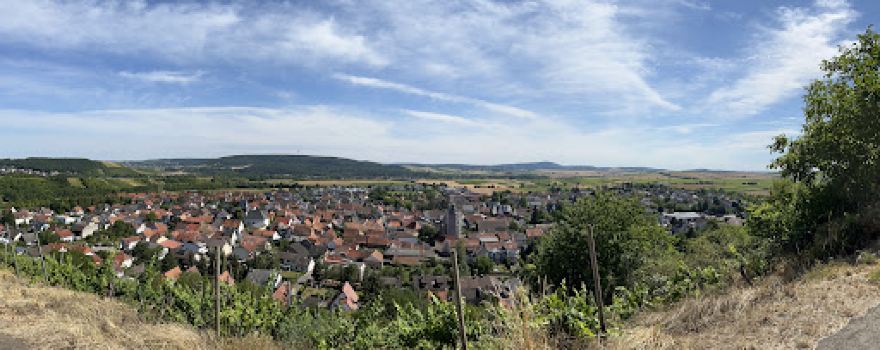 Schöne Aussicht über Roxheim