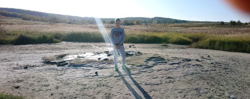 Geological monument of nature - volcano marsh