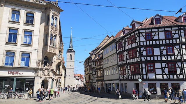 Erfurt Tourismus Stadtrundfahrt Haltestelle