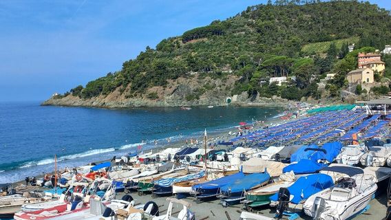 Spiaggia a Bonassola Liguria
