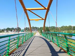Plaża nad Zalewem Kluczborskim