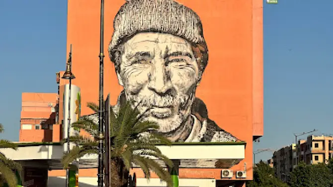 Mural by Hendrik Beikirch - Tracing Morocco