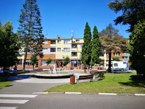 Fontanna na Pl. Hallera w Lidzbarku