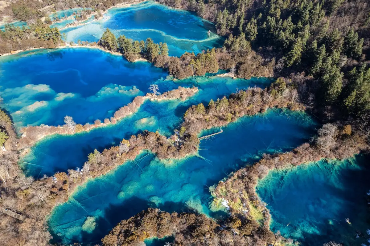 Jiuzhaigou Layout Map: The Y-Shaped Valley