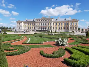 French garden of Rundales Palace