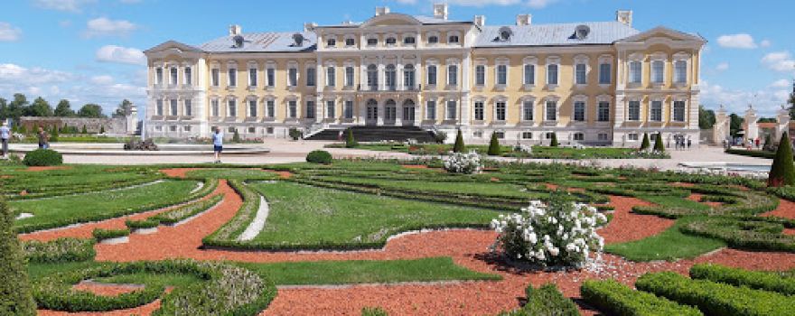 French garden of Rundales Palace