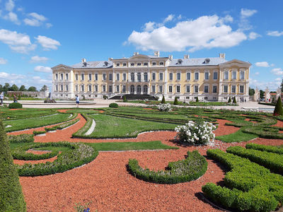 French garden of Rundales Palace