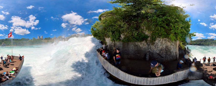 Rhine Falls - the rock observation deck