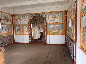 Replika af langhus fra Vikingetiden