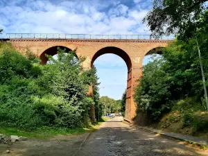 The historic railway viaduct