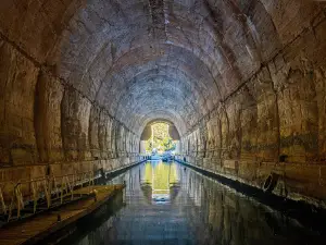Yugoslav army underground boat shelter - Potkop Parja