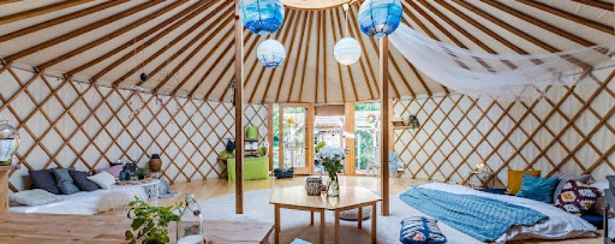 Embrace the Space-Luxury Glamping yurts with Hot tubs