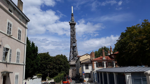 Metallic tower of Fourvière