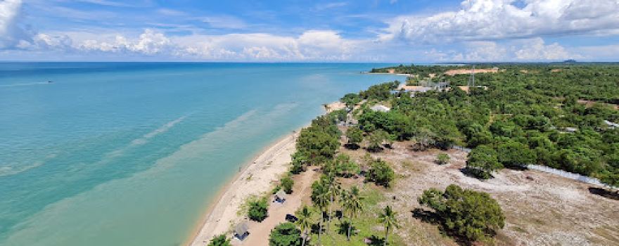 Oud Ned-indië Vuurtoren bij Tandjong Kêlian - Mercusuar Hindia Belanda 1868 Tanjung Kelian