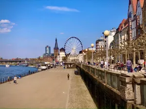 Rhine embankment promenade